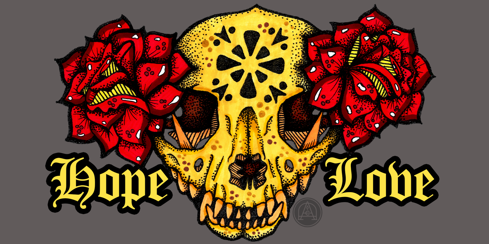 Chihuahua Skull & Roses